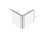 FixtureDisplays® Acrylic Plexiglass Lucite Dual Hinged Frame Sign/Menu Photo Holders - 6" x 4" 100836