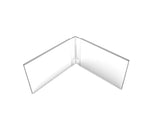 FixtureDisplays® Acrylic Plexiglass Lucite Dual Frame Sign/Menu Photo Holders - 7" x 5" 100838