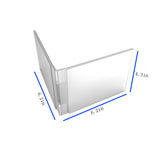 FixtureDisplays® Acrylic Plexiglass Lucite Dual Frame Sign/Menu Photo Holders - 7" x 5" 100838