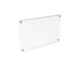FixtureDisplays® Acrylic Plexiglass Block Sign/Photo/Picture/Menu Holder Frame - 5.5" x 8.5" 100840