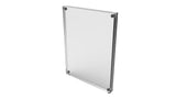 FixtureDisplays® Acrylic Plexiglass Block Sign/Photo/Picture/Menu Holder Frame, measuring 8.5 x 11 inches 100845