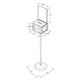 FixtureDisplays® Plexiglass acrylic donation/suggestion box with a base 100850