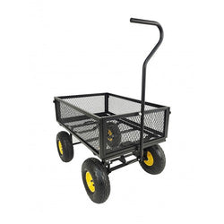 FixtureDisplays® Heavy Duty Lawn/Garden Utility Cart/Wagon With Collapsible Side Meshes, 400 Lbs Capacity, Black, Assembly Required Video Link Provided 38 Long X 20.5 Wide X 22" Tall Product Weight 32 Lbs 15298