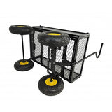 FixtureDisplays® Heavy Duty Lawn/Garden Utility Cart/Wagon With Collapsible Side Meshes, 400 Lbs Capacity, Black, Assembly Required Video Link Provided 38 Long X 20.5 Wide X 22" Tall Product Weight 32 Lbs 15298