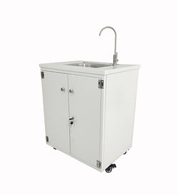 Steel Cabinet Portable Sink Self Contained Hand Wash Station Mobile Sink Water Fountain Water Supply 10094