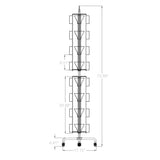 32 Adjustable Pockets Greeting Card DVD CD BOOK Display Rack 4X6 5X7 7X5 8.5X8 10095