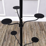 5-Tier 15 Hat Rotating Hat Display Rack Standing Headwear Wig Floor Organizer 10101