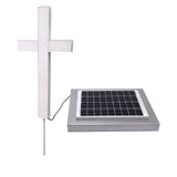 Solar Powered Metal Acrylic Cross LED Lighted Cross, Christian Lighted Church 10105+10107+10106