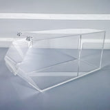 4.7 Gallon Clear Candy Bin 8" Wide Plexiglass Transparent Nut Cereal Food Dispen 101075