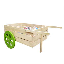 Wood Flower Cart Vending Cart Farmers Market Wagon Stand Retail Kiosk 47x21x28  101095