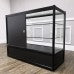 FixtureDisplays® Black Aluminum Showcase Full Vision 48 Inch Frame Shelf Retail Store Display Cabinet 10111