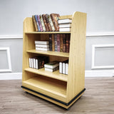 Wood Book Shelf Mobile Bakery Rack Retail Merchandise FixtureDisplay 30X20X50 101140