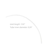 0.24 inches O.D. Tube Lenght 13.8 Inches white RO Water Filter Tubing PE 10122-HARD TUBE