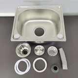 Stainless steel single bowl sink Cut out size 13.38 x 11 inche with drain 10122-SINK