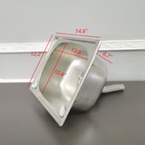 Stainless steel single bowl sink Cut out size 13.38 x 11 inche with drain 10122-SINK