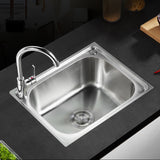 Stainless steel single bowl sink Cut out size 13.38 x 11 inche with drain 10122-SINK