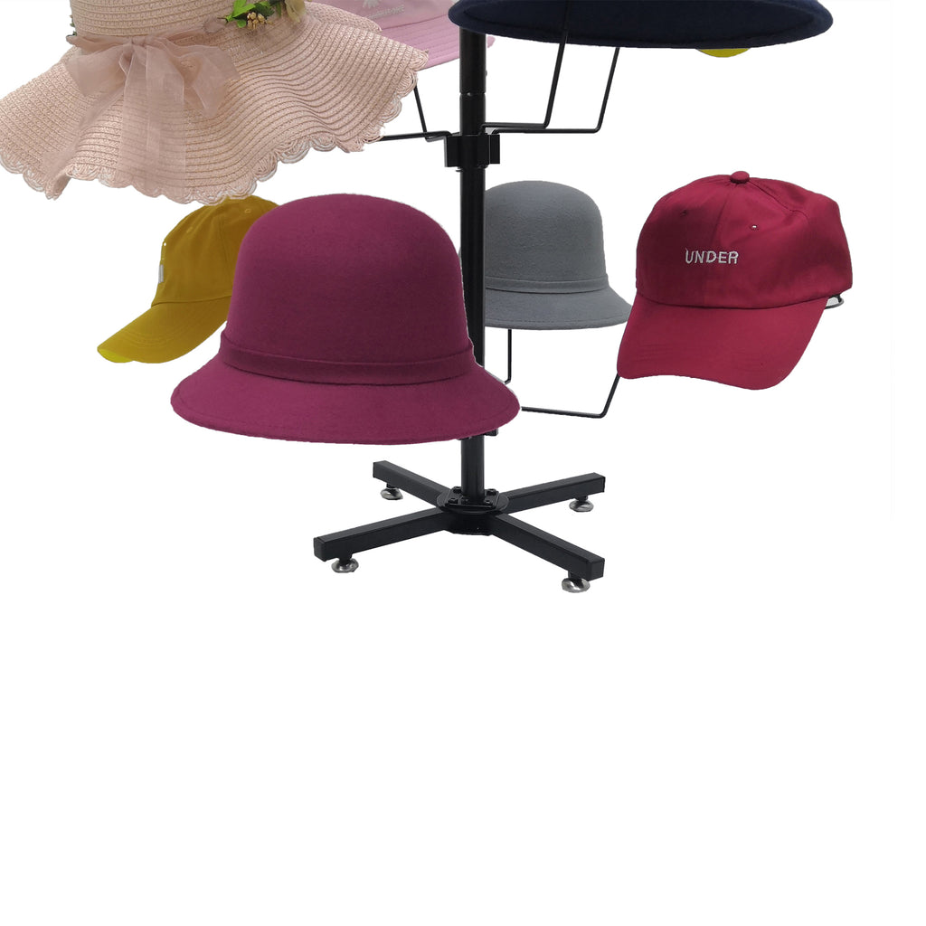 Countertop Hat Rack Headwear Wig Cap Display Tabletop Stand 24x24x37 ...