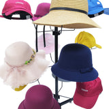 Countertop Hat Rack Headwear Wig Cap Display Tabletop Stand 24x24x37" 3-Tier 12 10125