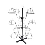 Countertop Hat Rack Headwear Wig Cap Display Tabletop Stand 24x24x37" 3-Tier 12 10125