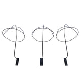 Wall Mount Hat Hold Headwear Organizer Wig Display Metal Wire Flexible 10126-3PK