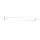 3mm (nominal 1/8") Diameter X 30" Long Acrylic Rod Plexiglass Stick Clear Lucite 10128-30"-4PK