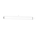 25mm (nominal 1") Diameter X 6" Long Acrylic Rod Plexiglass Stick Clear Lucite 10132-6"