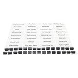 Greeting Card Category Card with Wire Mouting Clips 32 Card 5X1.3 Types 64 Clips 10138