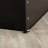 18.1X18.1X72.5" Glass Showcase Display Tower Cabinet 5-Tier Shelf Floor Stand 10142