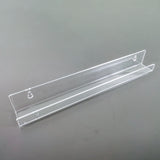 6PK Wall Mount 6 Pack Clear Acrylic Shelf for Nail Polish, Makeup, Action Figure 10146