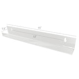 6PK Wall Mount 6 Pack Clear Acrylic Shelf for Nail Polish, Makeup, Action Figure 10146