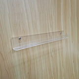 6PK Wall Mount 6 Pack Clear Acrylic Shelf for Nail Polish, Makeup, Action Figure 10146