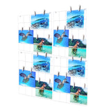 4 Pack 12X12" Wire Gridwall Photo Holder Panels Organizer Hang Picture Nail Pin 10148-WHITE