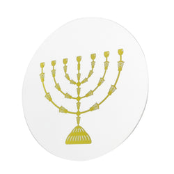 Golden Lampstand Logo Emblem, Screen Printed on Clear Acylic Plexiglass 10149