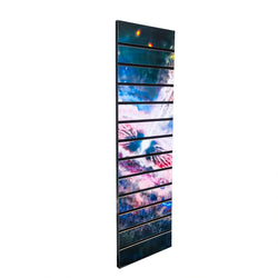 Vertical Portrait Slatwall Panel Laminated Art 12x40" Tall Star Universe Galaxy 10153-12*40"