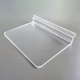 Acrylic Slatwall Shelf  10 Inches Wide x 8 Inches Deep 10154-10*7"