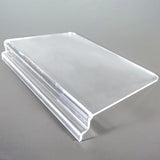 Acrylic Slatwall Shelf  10 Inches Wide x 8 Inches Deep 10154-10*7"
