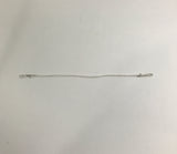 10" Dual-End Looped White Cotton Cord Barbed Cord Loop Band with Metal Barbs 100PK 101710
