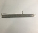 10" Dual-End Looped White Cotton Cord Barbed Cord Loop Band with Metal Barbs 100PK 101710
