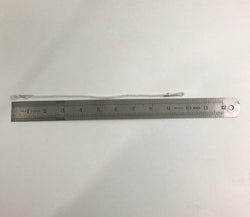 10" Dual-End Looped White Cotton Cord Barbed Cord Loop Band with Metal Barbs 100PK 101710