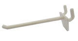 Plastic Peg Hook 4-1/2" Plastic Peg Hook in White Plastic 10PK 101717