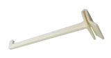 4" Over The Top Display Hook in White Plastic 10PK 101718