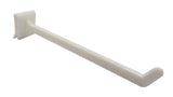 4" Over The Top Display Hook in White Plastic 10PK 101718