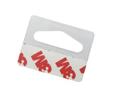 Peg Hook Clear Hang Tabs - 1-3/8"h x 1-5/8"w - 100 PK 101725
