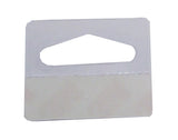 Peg Hook Clear Hang Tabs - 1-3/8"h x 1-5/8"w - 100 PK 101725