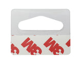 Peg Hook Clear Hang Tabs - 1-3/8"h x 1-5/8"w - 100 PK 101725