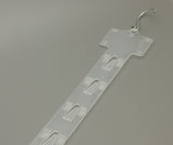 5PK Hanging Merchandising Strip Display Plastic Clip On Strips 101727