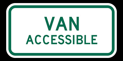 R7-8P Van Accessible Signs 12" x 6" Engineer Grade 101810
