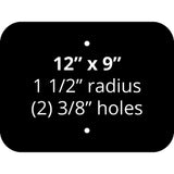 12" x 9" .080 Gauge Aluminum Sign Blank 101814