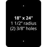 18" x 24" .080 Gauge Aluminum Sign Blank 101819