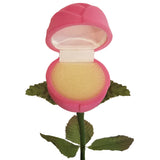 Pink Velour Long Stem Rose Gift Box in Presentation Box Ring